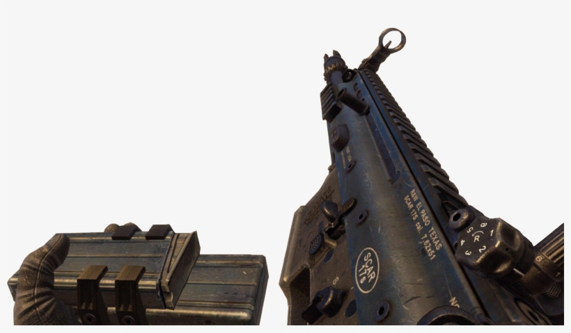 Black Ops 2 Scar H Png, transparent png