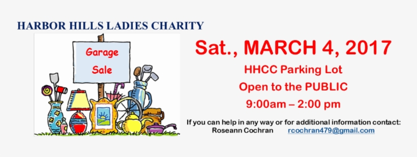 Hh Ladies Charity Garage Sale March 4 - Car Boot Sale, transparent png