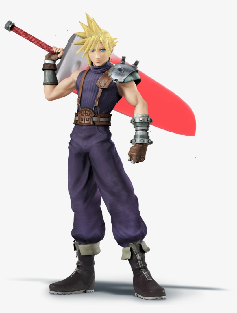 Super Smash Bros - Cloud Smash Ultimate Render, transparent png