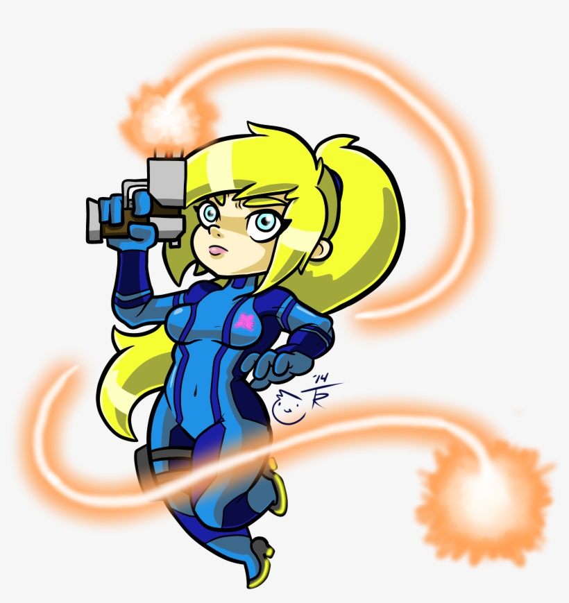 Chibi Zero Suit - Zero Suit Samus Chibi, transparent png