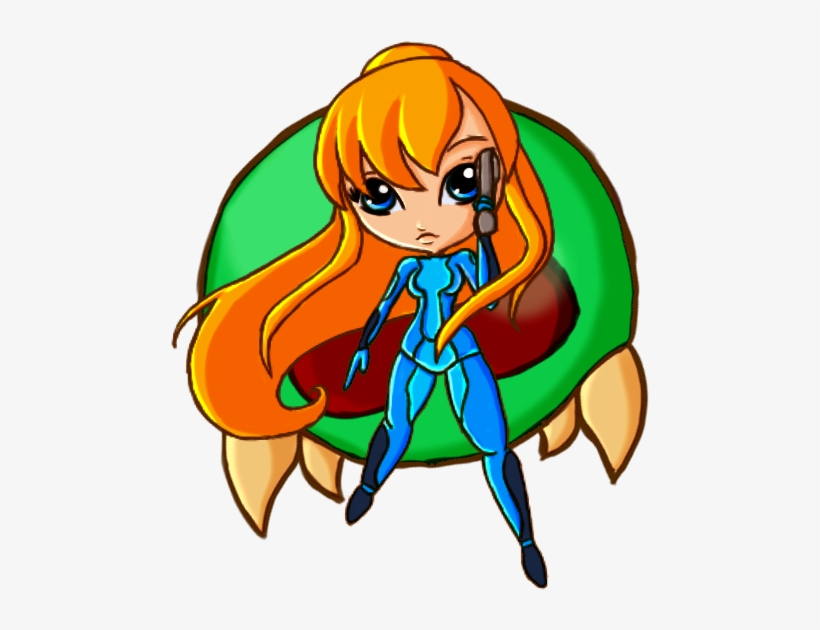 Chibi Samus Zero Suit - Suit, transparent png