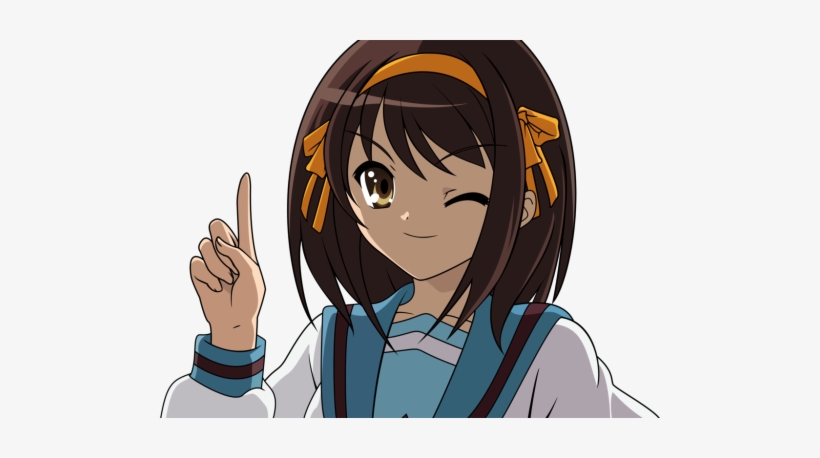 Image - Haruhi Suzumiya Face Transparent, transparent png