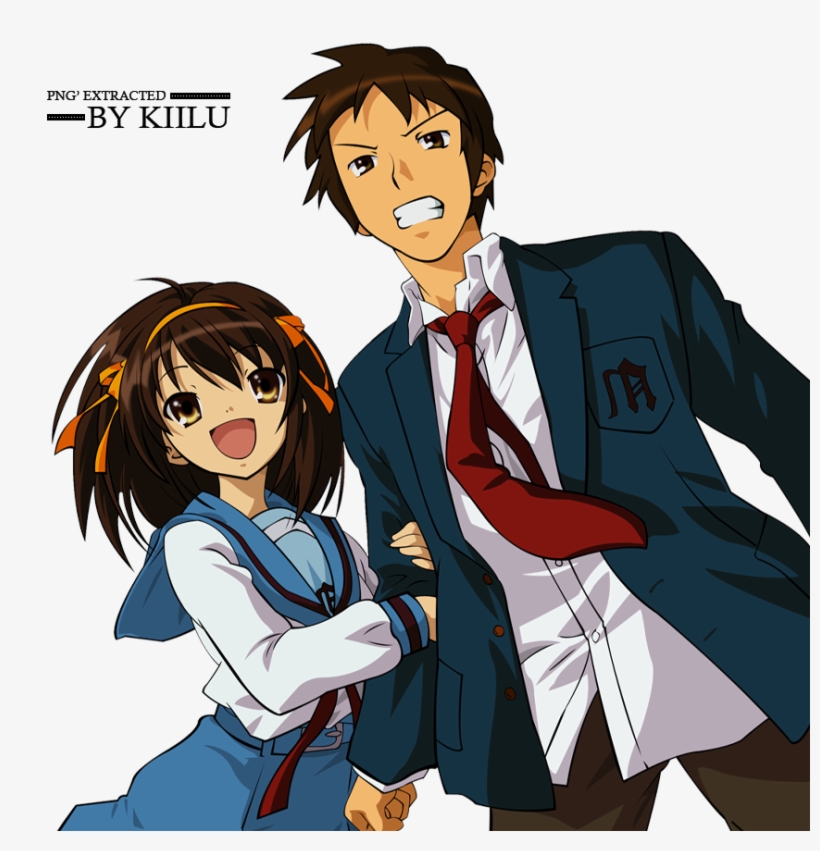 Another Picture With Haruhi - Melancholy Of Haruhi Suzumiya, transparent png