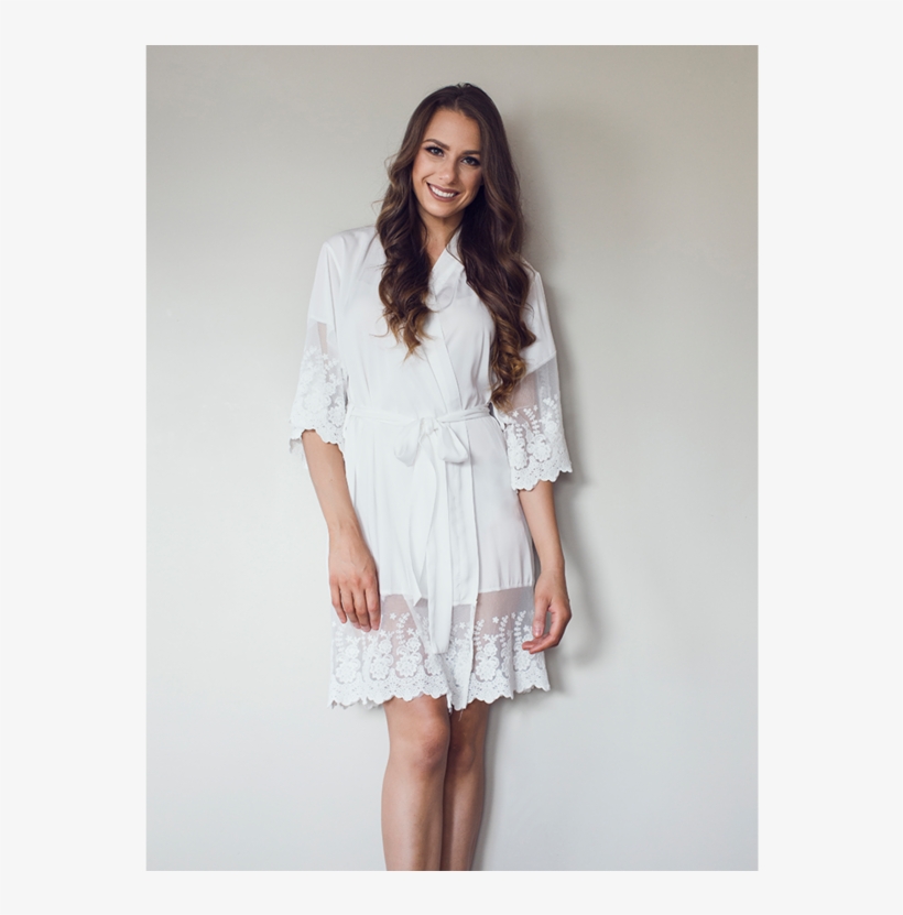 Valencia Bridal Robe, transparent png