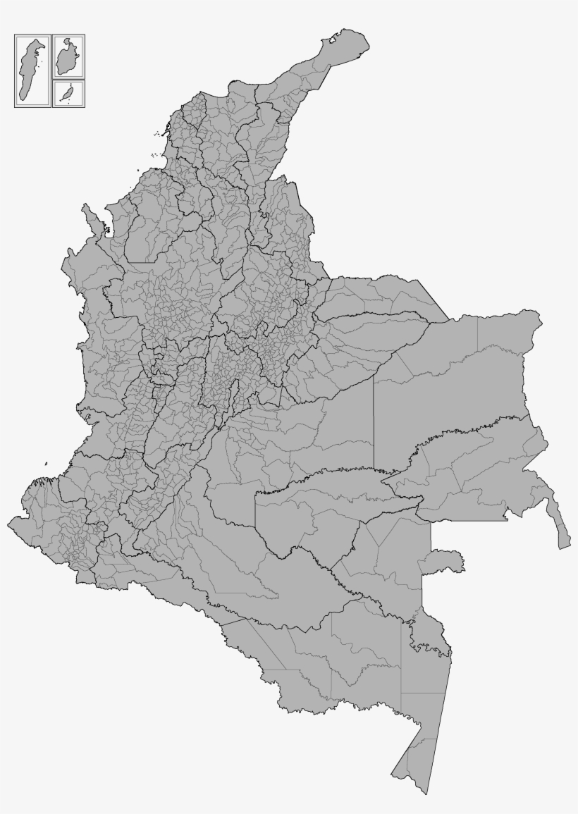 Mapa De Colombia - Rural Regions Of Colombia, transparent png