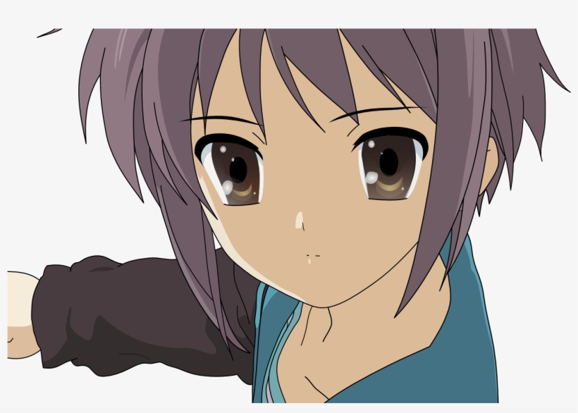 The Melancholy Of Haruhi Suzumiya Yuki Nagato Wallpaper - 瞳 映り 込み アニメ, transparent png