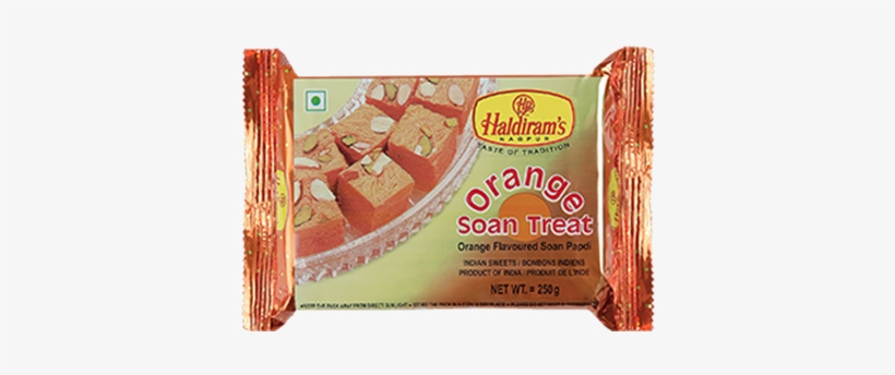 Picture Of Haldirams Orange Treat Soan Papdi 250 G - Haldiram's Nagpur Soan Papdi, 4 X 250 Gms, transparent png