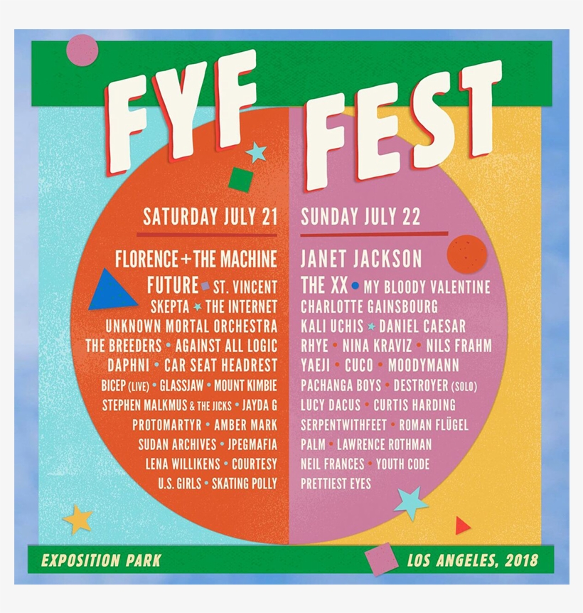 7 May - Fyf Fest 2018 Lineup, transparent png
