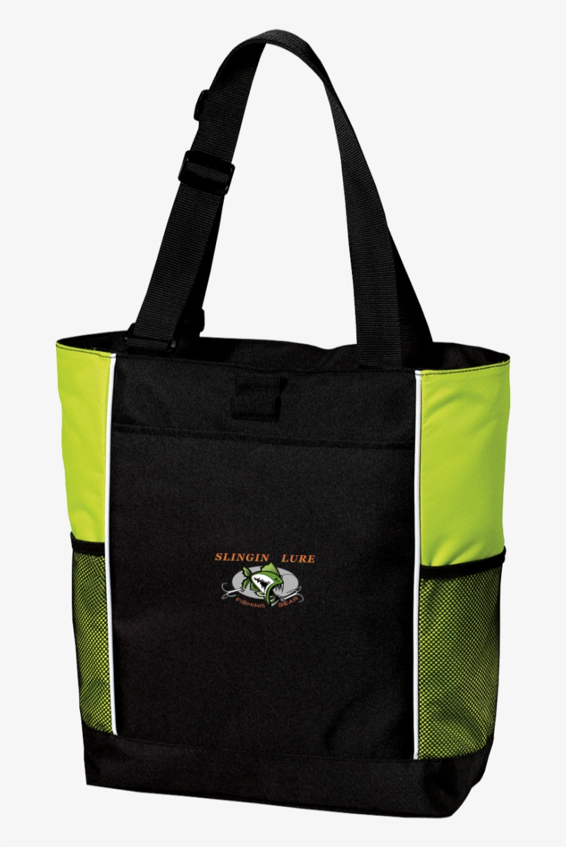 8 Best Anvick Items Images On Pinterest - Port Authority B5160 Panel Tote - Black/bright Lime, transparent png