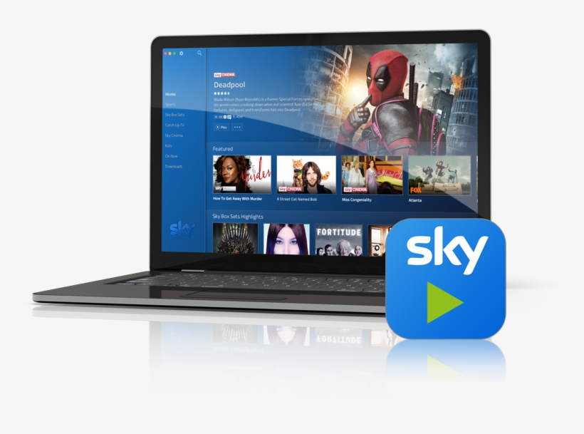 Download The Sky Go App Today - Deadpool Superhero Movie Poster 32x24, transparent png