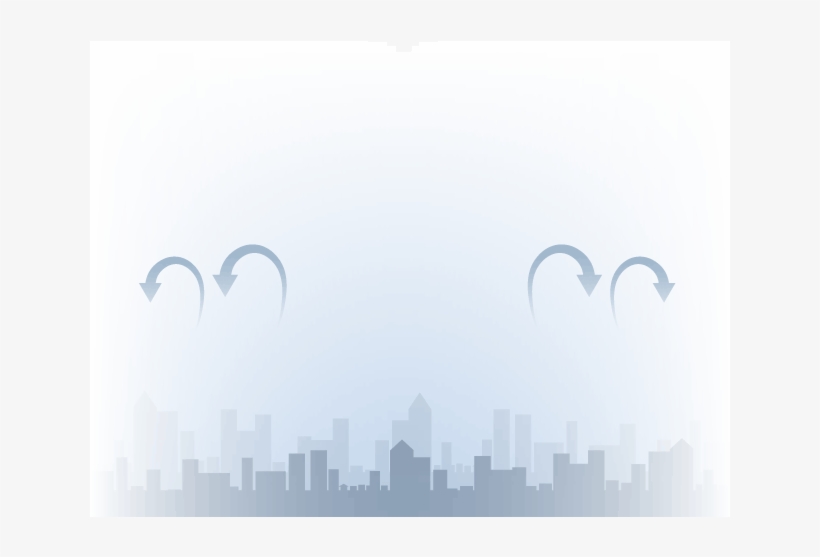 Warmer Air Layer - Skyline, transparent png