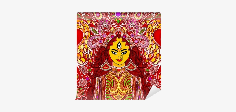 Durga Puja Poster, transparent png