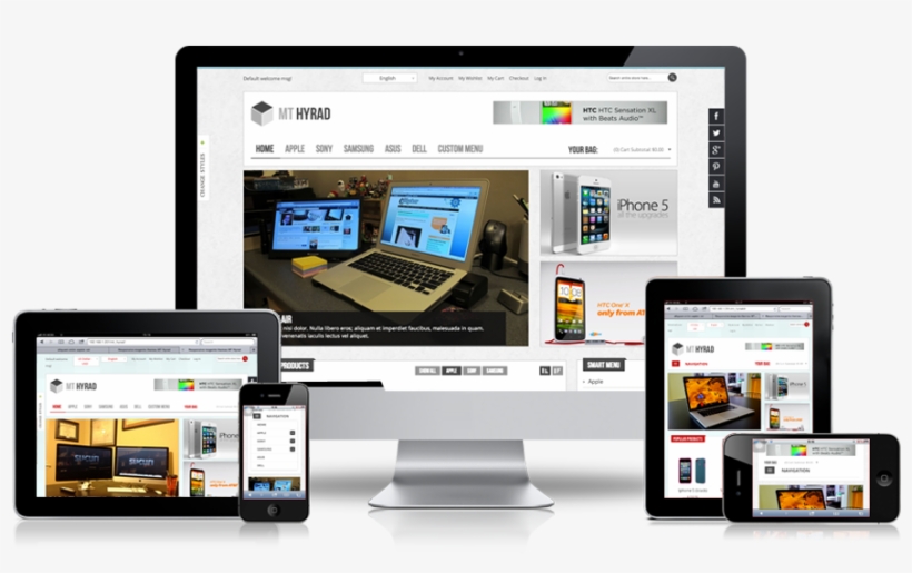 Responsive Website Templates Png - 940x580 PNG Download - PNGkit