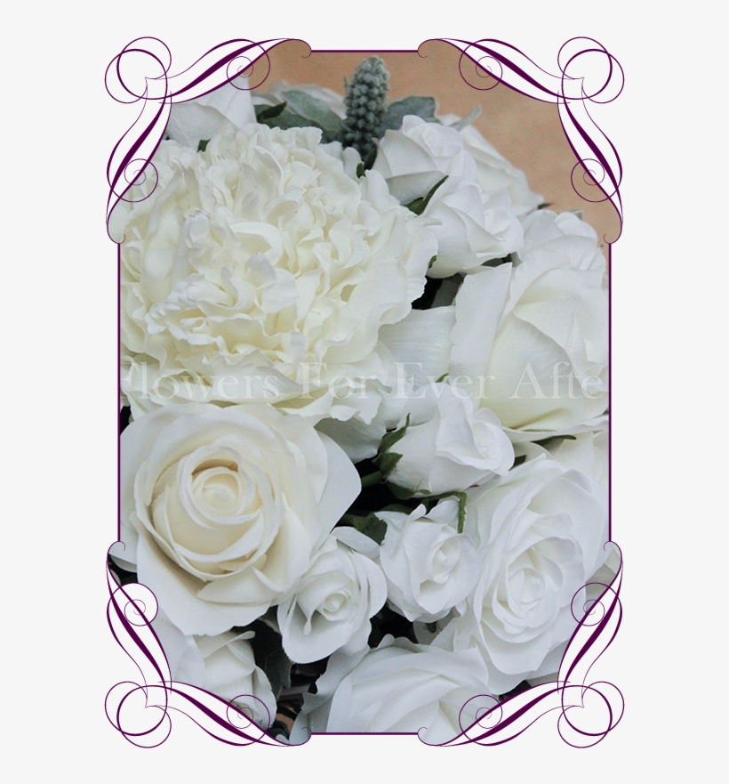 White Ivory Flower Dome Table Centerpiece For Hire - Mauve Artificial Flowers Jars, transparent png