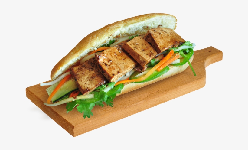 Grilled Tofu - Veggie Banh Mi Transparent, transparent png