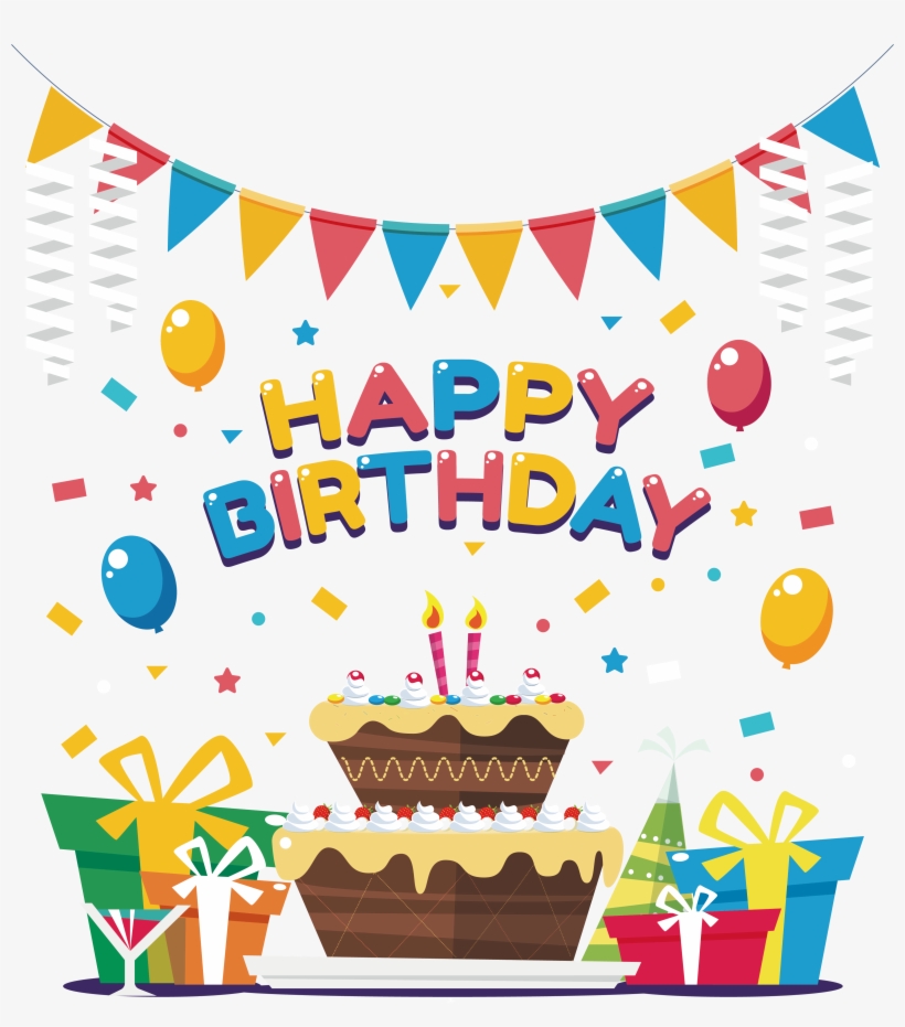 Birthday Cake Clip Art - Cake Clip Art Birthday Party Background, transparent png