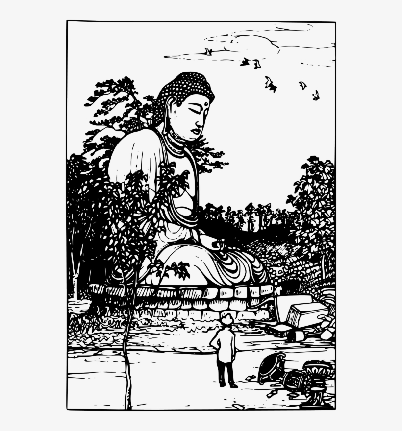 Great Buddha - Kamakura Buddha Draw, transparent png