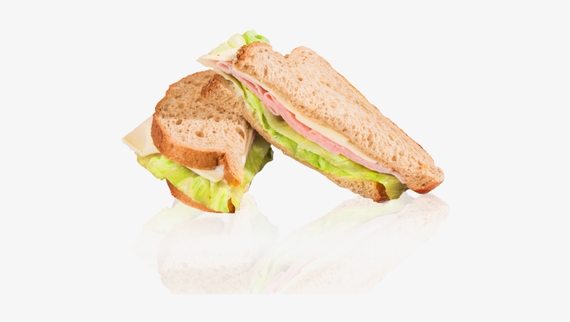 Ham And Cheese - Ham And Cheese Sandwich With Lettuce, transparent png