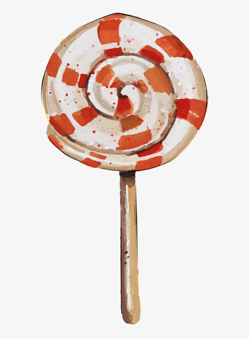 Red And White Watercolor Hand-painted Candy Transparent - Happy Halloween Throw Blanket, transparent png