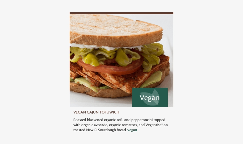 Papagayo Cashew-sandwich Tofuwich - Breakfast Sandwich, transparent png