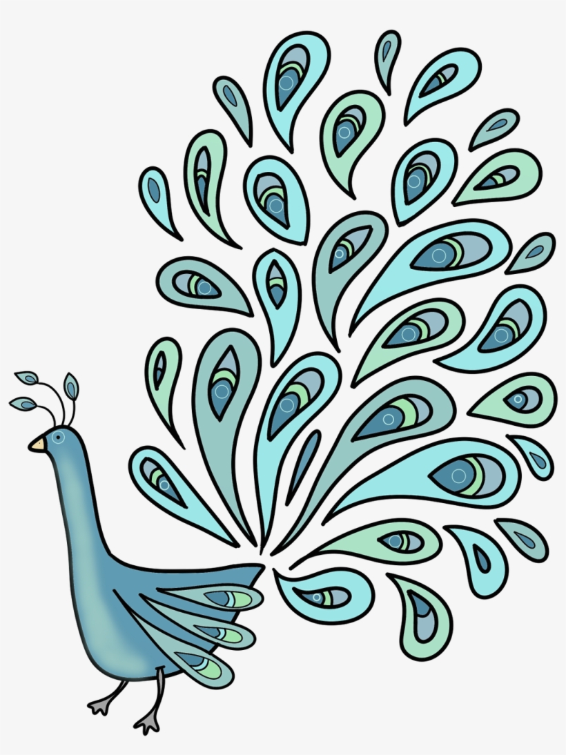 Single Peacock Feathers Png Download - Peafowl, transparent png