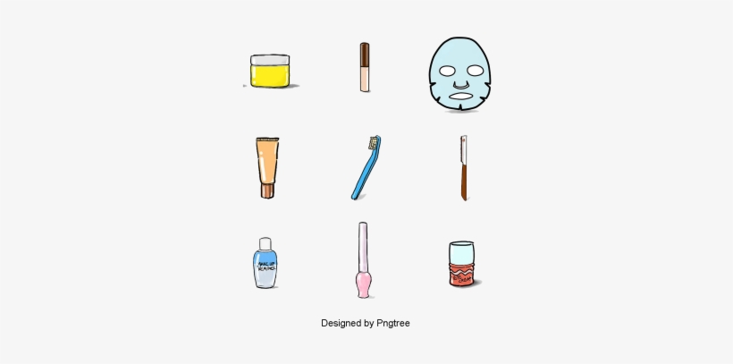 Cartoon Handpainted Simple Cosmetic Icon Design, Cartoon, - Portable Network Graphics, transparent png