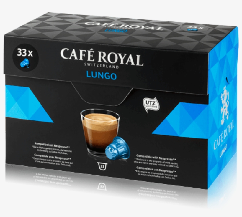 Lungo 33 Capsules - Cafe Royal Capsulas Nespresso, transparent png