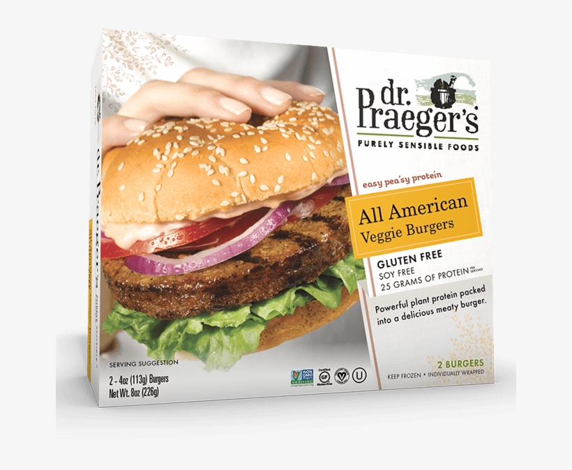 Praeger's All American Veggie Burgers - Dr Praeger's All American Veggie Burger, transparent png