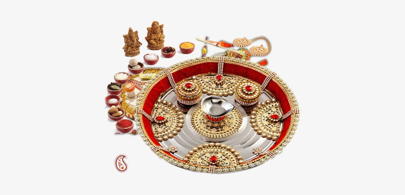 Bridal Collection & Wear - Diwali Puja Thali Png, transparent png