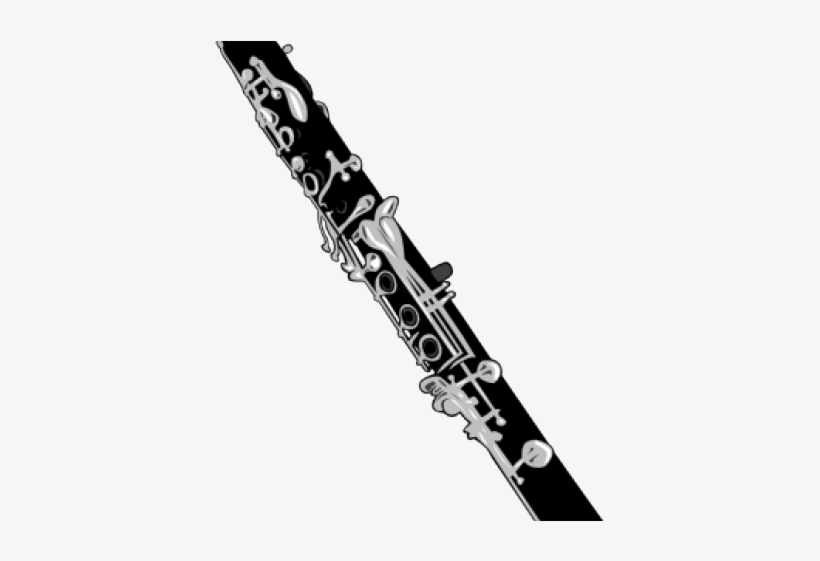 Clip Art Royalty Free Stock Flute Clipart Renaissance - Clarinet Black And White, transparent png