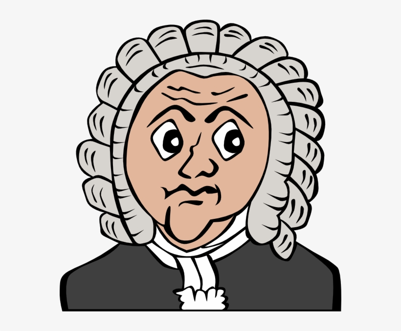 Clip Free Bach Cartoon Bust Clip Art At Clker - Johann Sebastian Bach Cartoon, transparent png