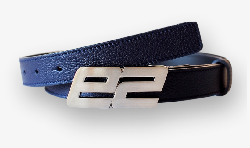 Navy Blue Grain Leather Belt, transparent png