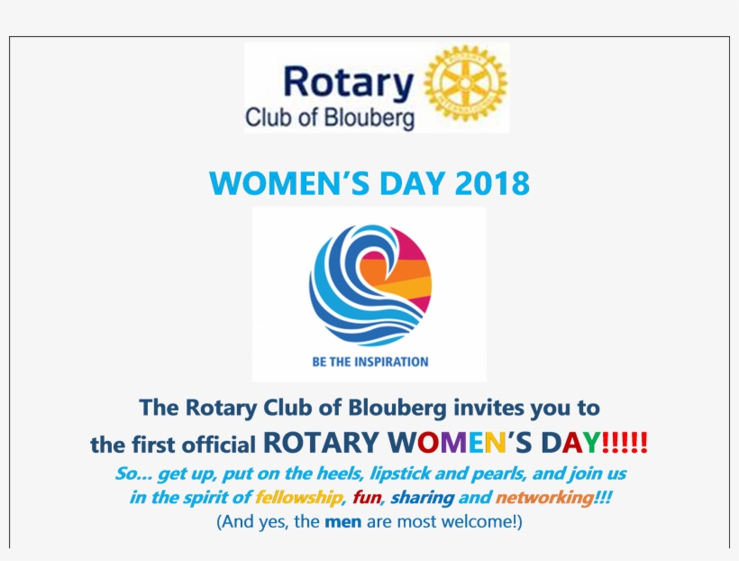 Women's Day - Rc Blouberg - Rotary International, transparent png