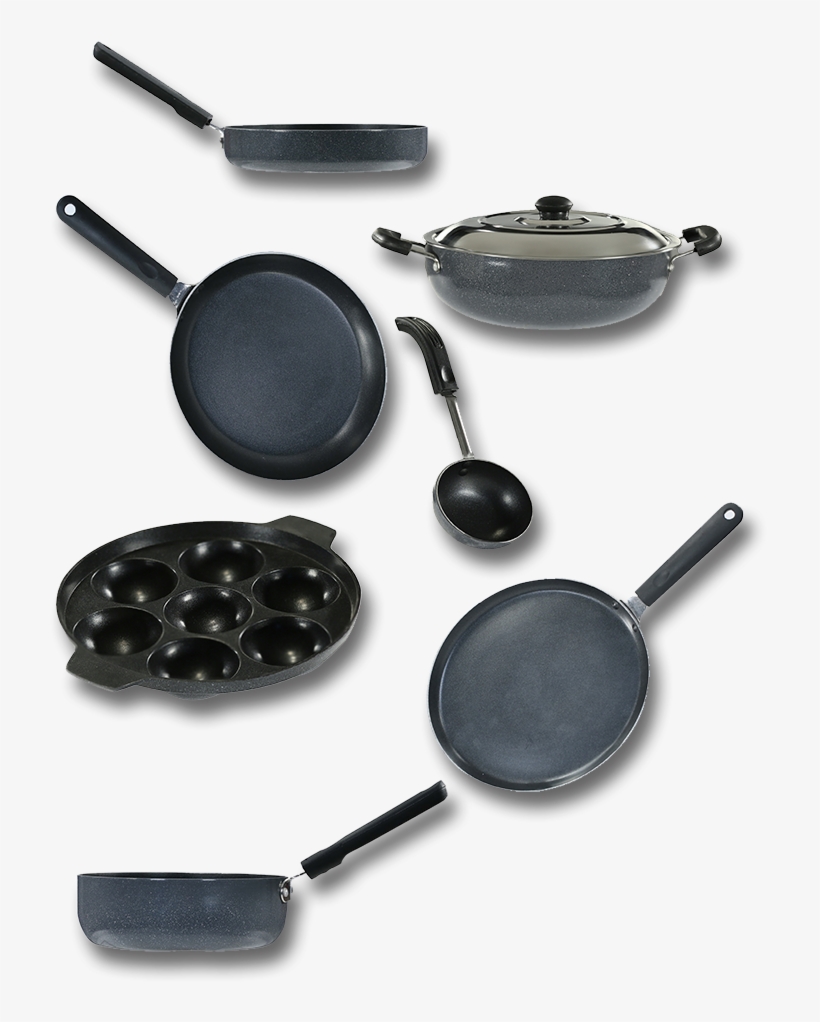 Nakshatra 7 Pcs Non-stick Cookware Set - 7 Pcs Non Stick Cookware, transparent png