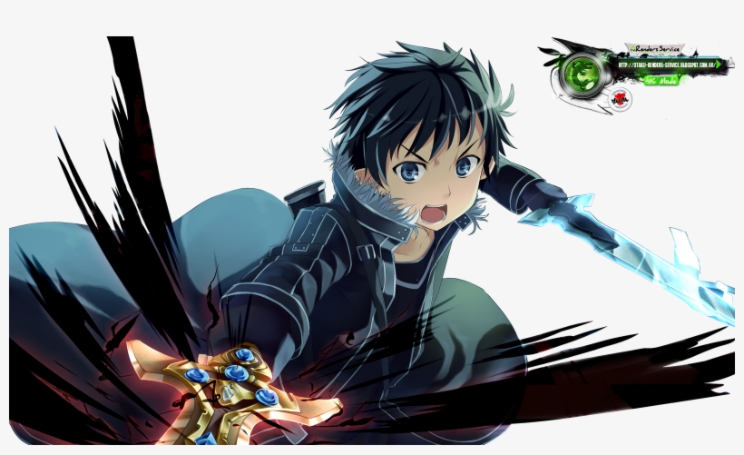 29751656 Kirito Mega Render - Sword Art Online, transparent png