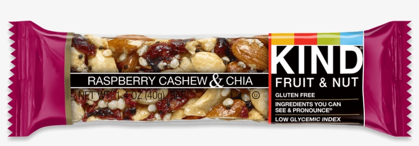 Raspberry Cashew & Chia - Kind Bar Raspberry Chia, transparent png