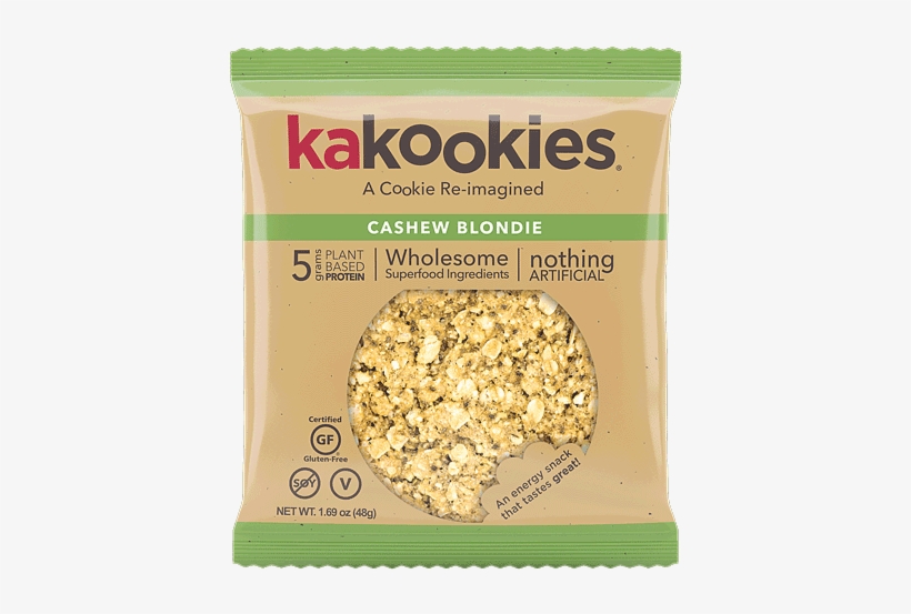 Kakookies Grab And Go Cashew Blondie Superfood Vegan - Kakookies Superfood Energy Snacks - Almond Cranberry, transparent png