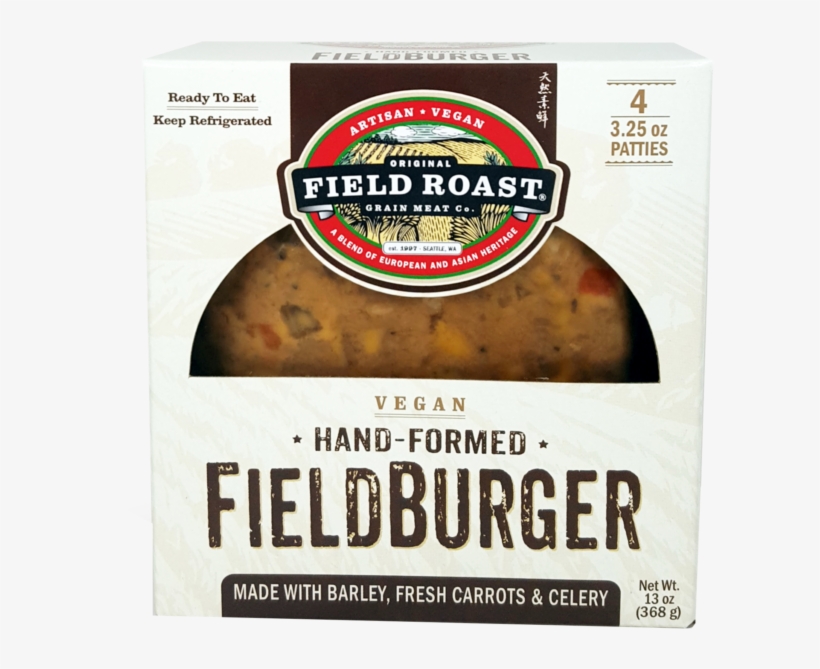 Field Roast Hand Formed Vegan Burger, transparent png