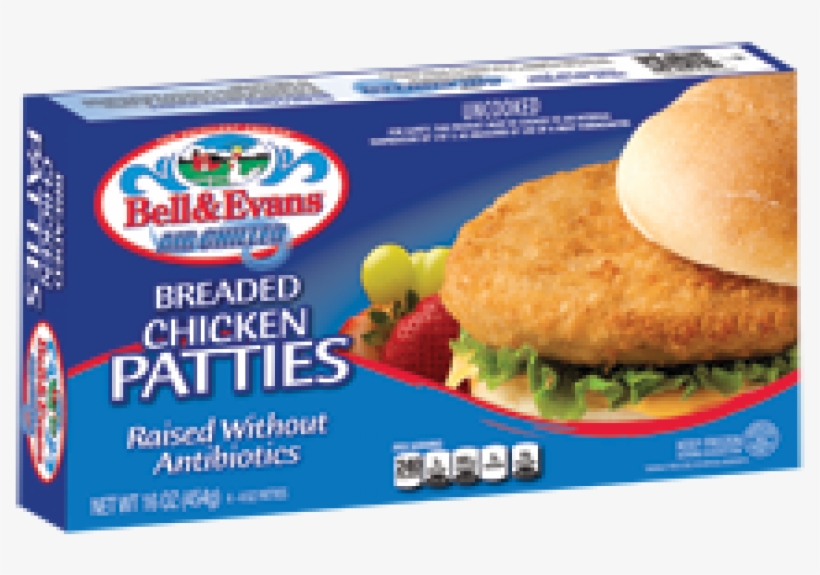More Views - Chicken Burger Breaded Uncooked, transparent png