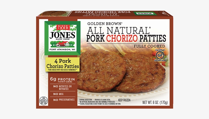 Angb Chorizo Patty - Jones Dairy Farm Pork Chorizo Patties, transparent png