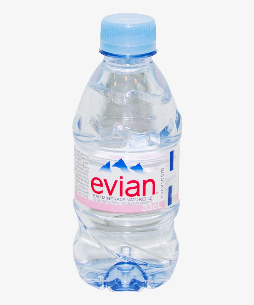 Evian Mineral Water 330 Ml - Water, transparent png