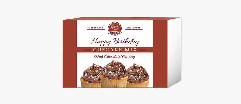 Happy Birthday Cupcake Mix W/ Chocolate Frosting - Sterling Silver Daisy Charm Necklace, Free Shipping,, transparent png