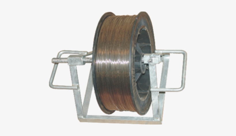 Galvanized Braided Wire Reel Holder - Wire, transparent png