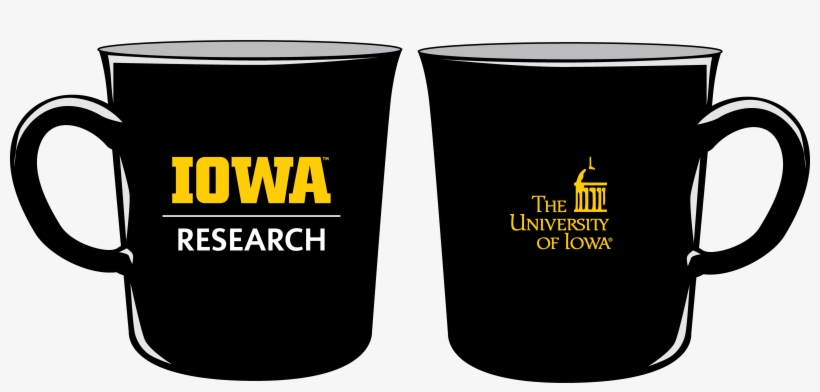 Mug With Block Iowa Lockup And Ui Logo On Other Side - University Of Iowa, transparent png
