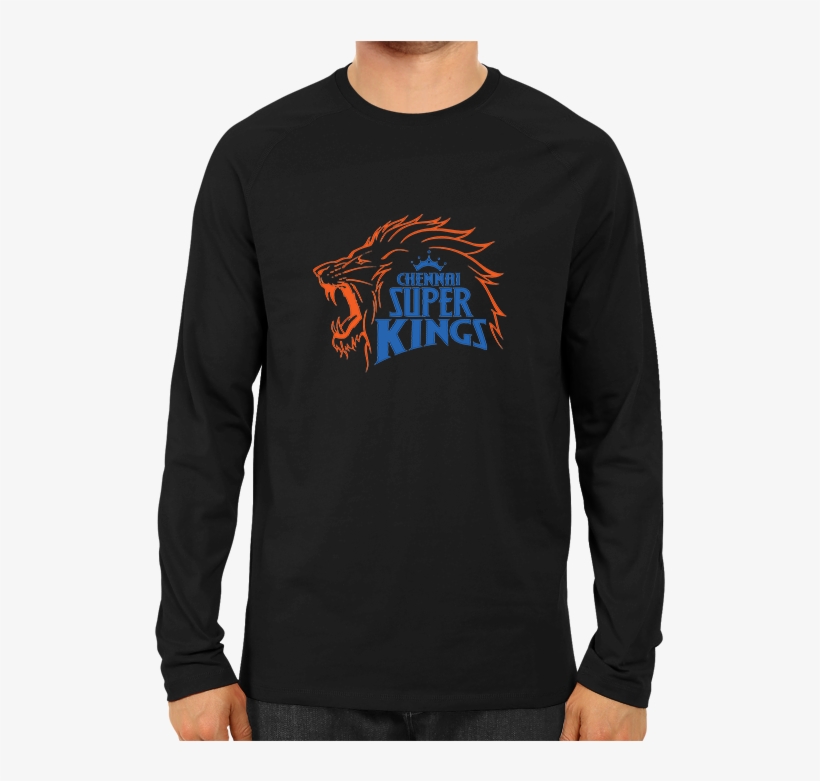 Ipl 01 B- Chennai Super Kings Full Sleeve Black - Infosys T Shirt, transparent png