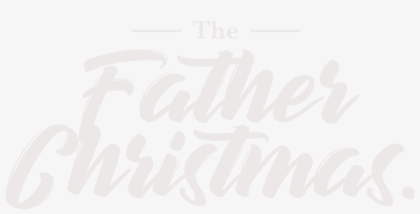 Father Christmas Hire - Calligraphy, transparent png