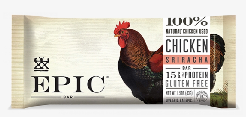 Chickensriracha Bar - Epic Provisions Chicken Sriracha Bar - 1.5 Oz., transparent png