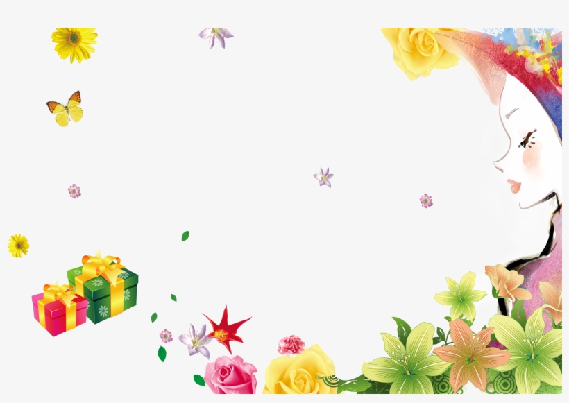 Clip Transparent Stock Poster International Womens - Flower Vector, transparent png