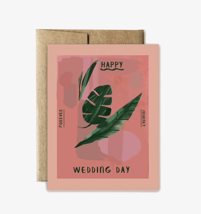 Monstera Wedding - Paper, transparent png