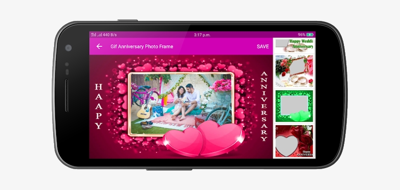 Anniversary Gif Photo Frame 2018 & Gif Photo Maker - Television Set, transparent png